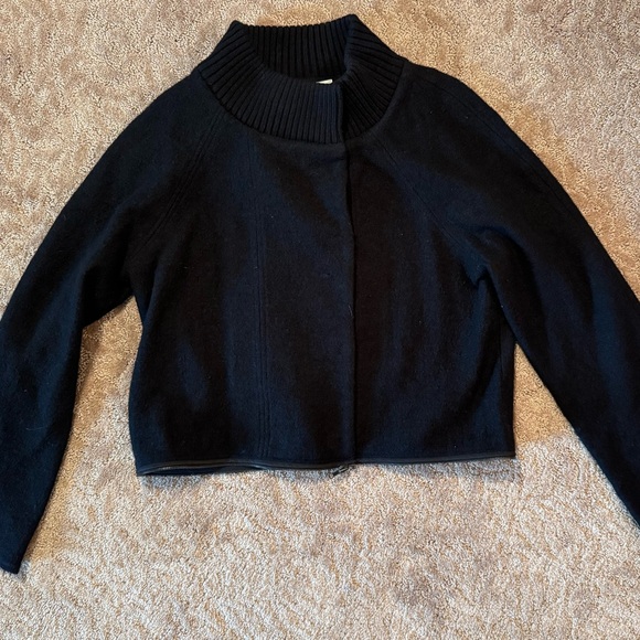 Kenar Black Cowl Neck Sweater - Picture 1 of 4